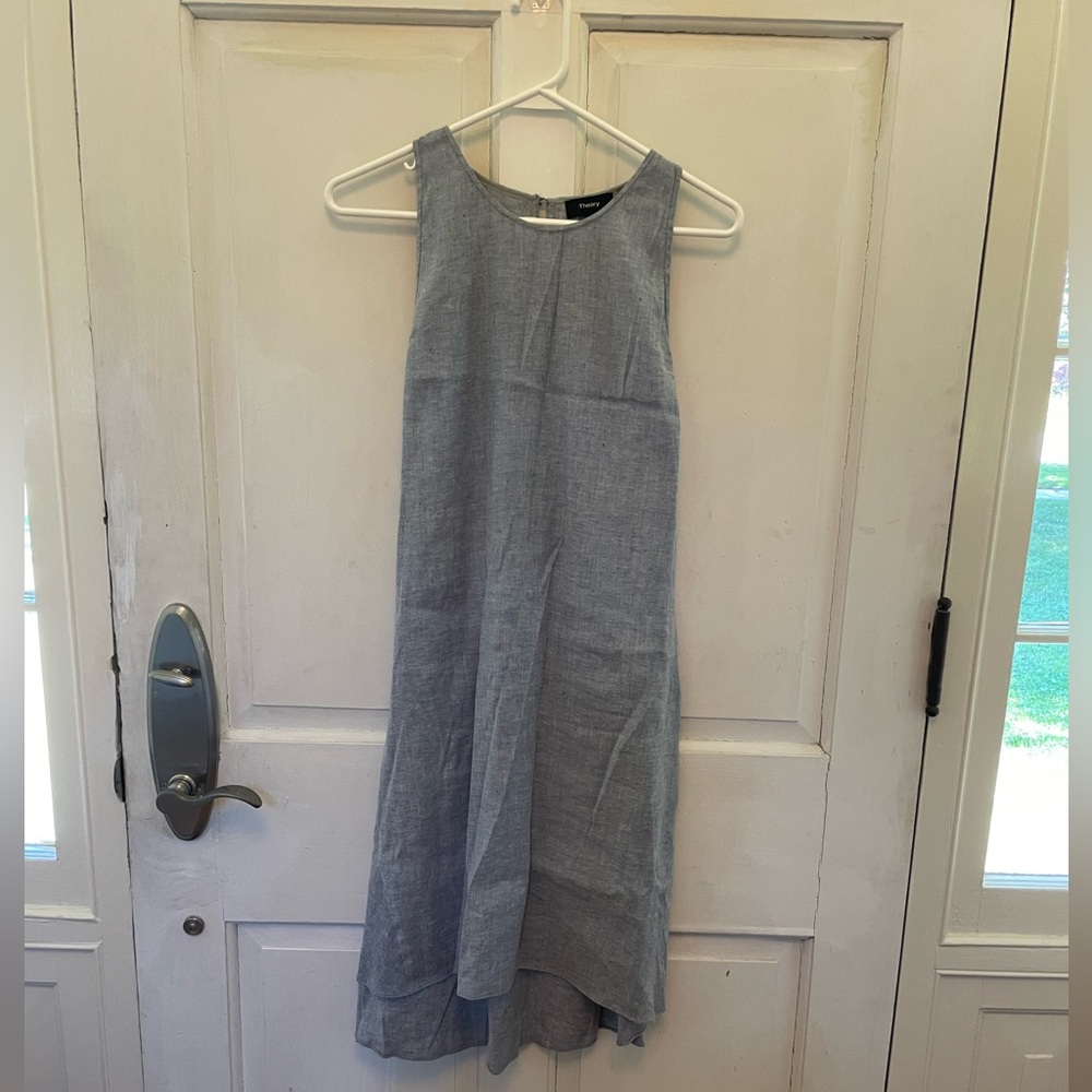 High-Low Linen Dress